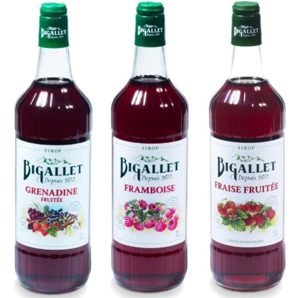 Grenadine, Himbeere &amp; Erdbeere Vorteilsbündel - 3 x 1L